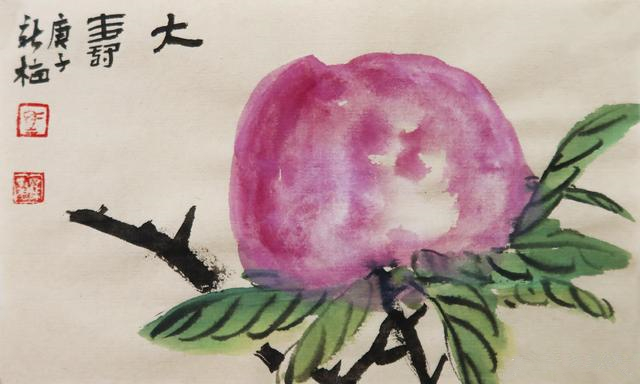 女画家马新梅的瓜果蔬菜小品画作品