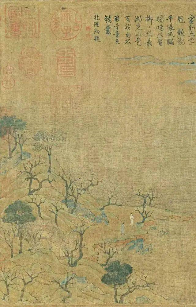 中国现存最早的一幅山水画《游春图》(图3)