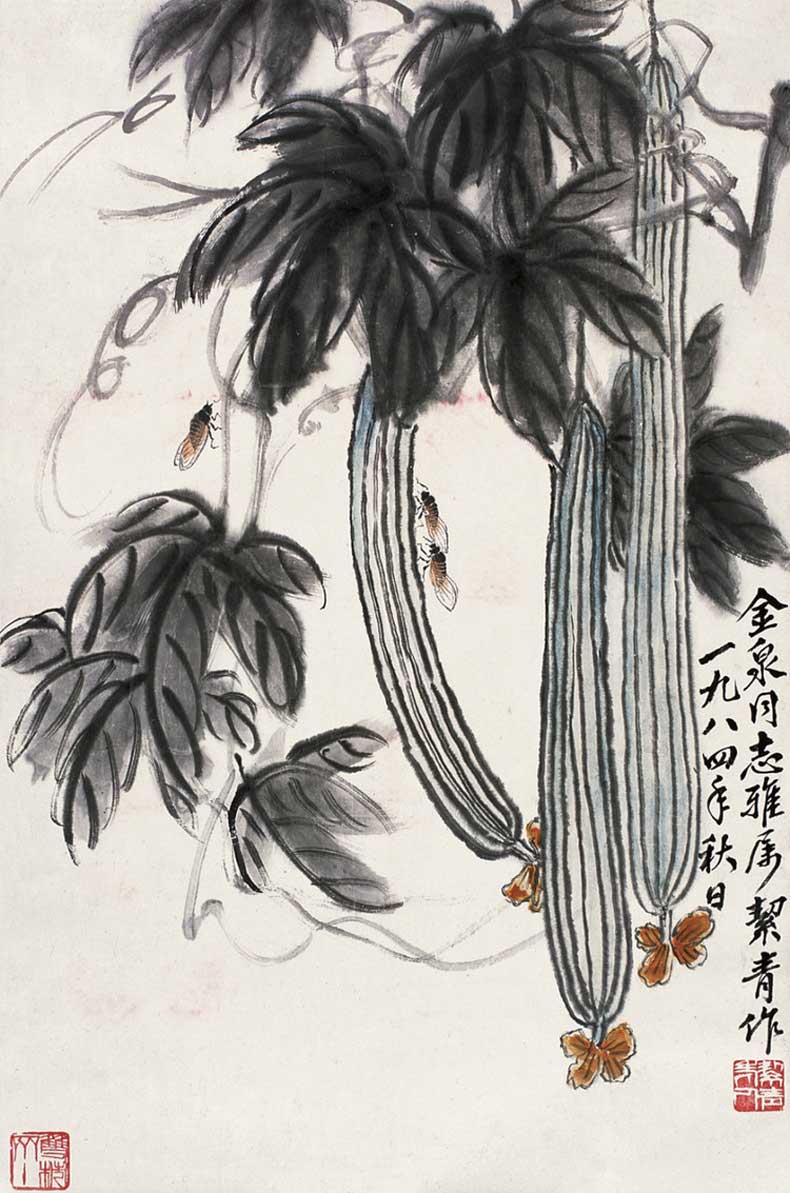 胡絜青国画作品欣赏(图21)