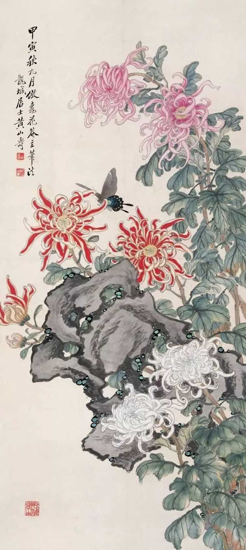 黄山寿花鸟画作品欣赏(图15)