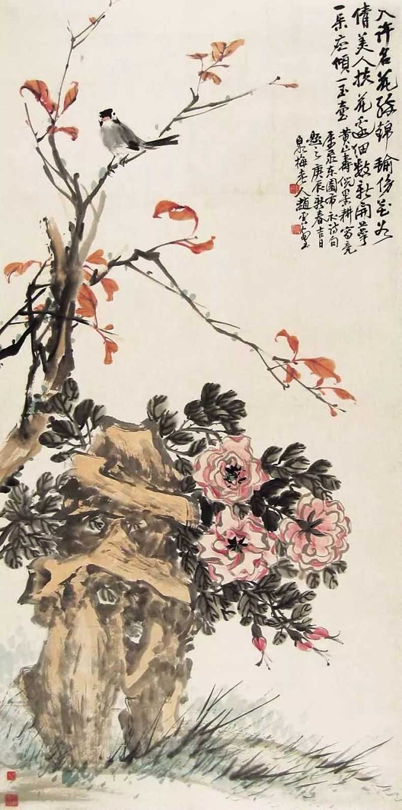 黄山寿花鸟画作品欣赏(图23)