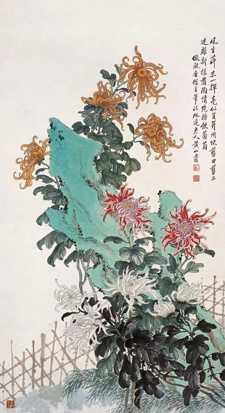 黄山寿花鸟画作品欣赏(图35)