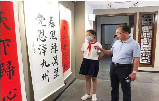 萧县实验小学举办庆祝建党100周年师生书画展(图2)