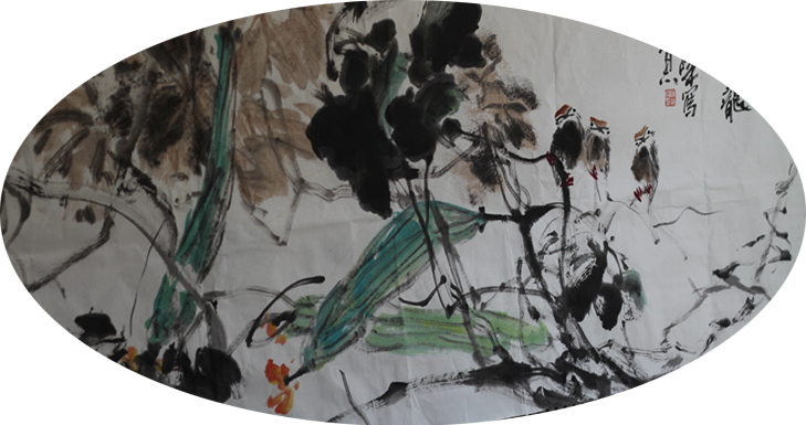 陈海峰水墨淋漓大写意花鸟画欣赏