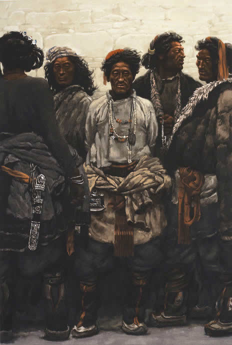 陈丹青《西藏组画》作品欣赏(图3)