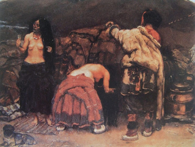 陈丹青《西藏组画》作品欣赏(图6)