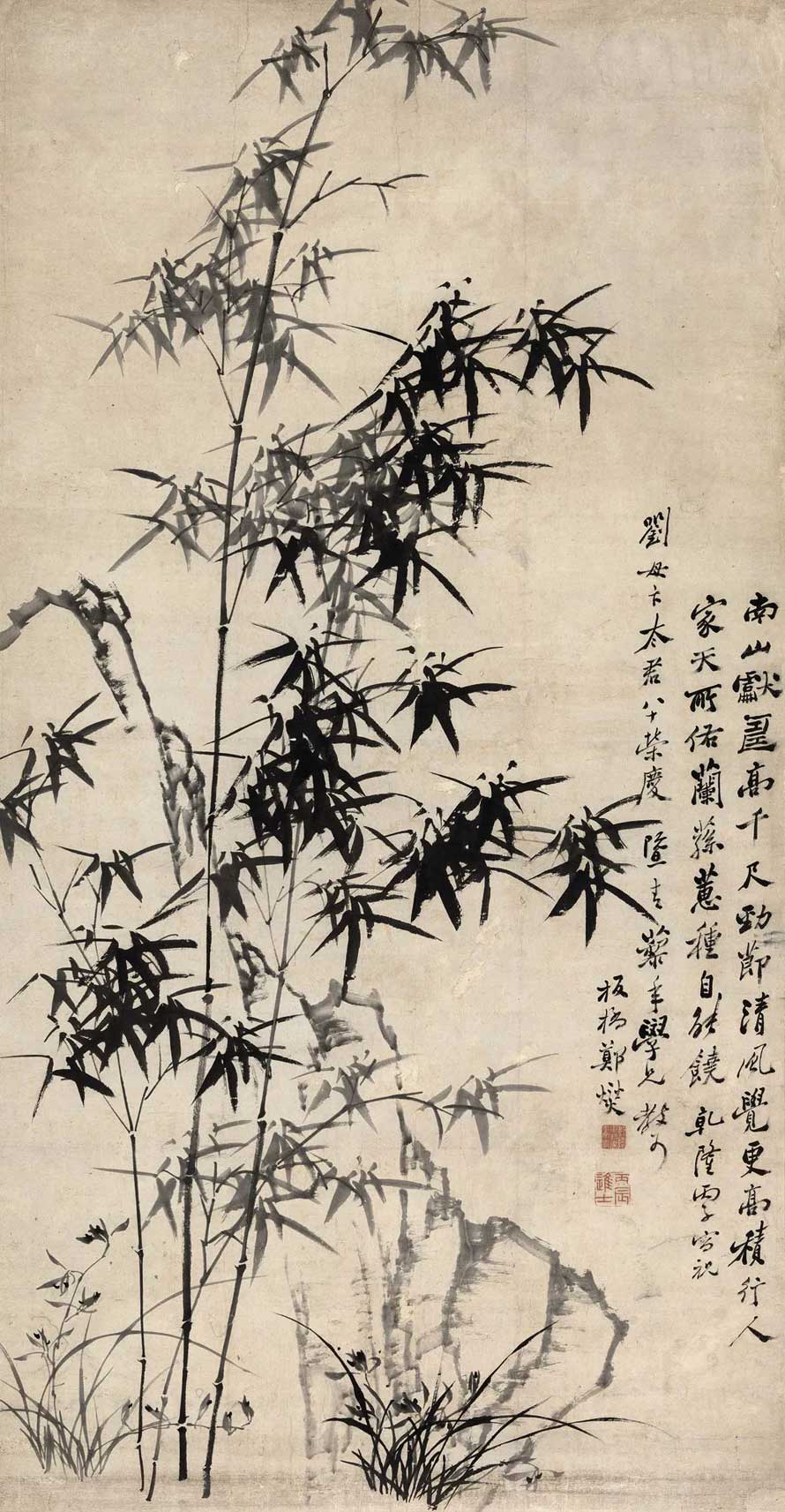 郑板桥竹子画价格多少钱一平尺？(图1)