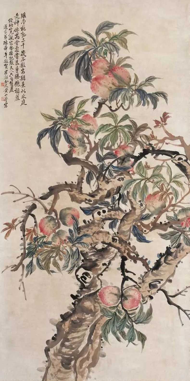 黄山寿花鸟画作品欣赏(图8)