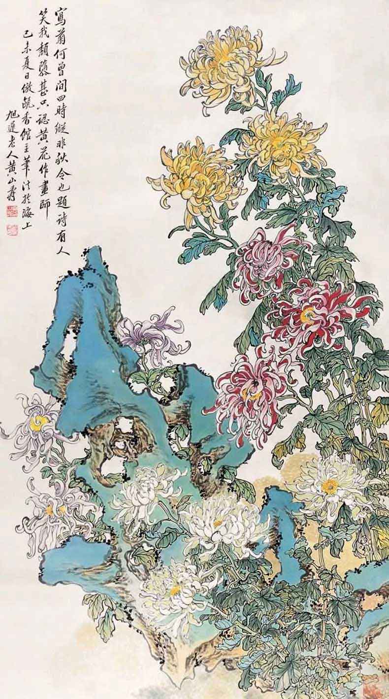 黄山寿花鸟画作品欣赏(图9)