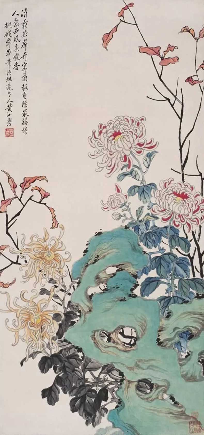 黄山寿花鸟画作品欣赏(图12)